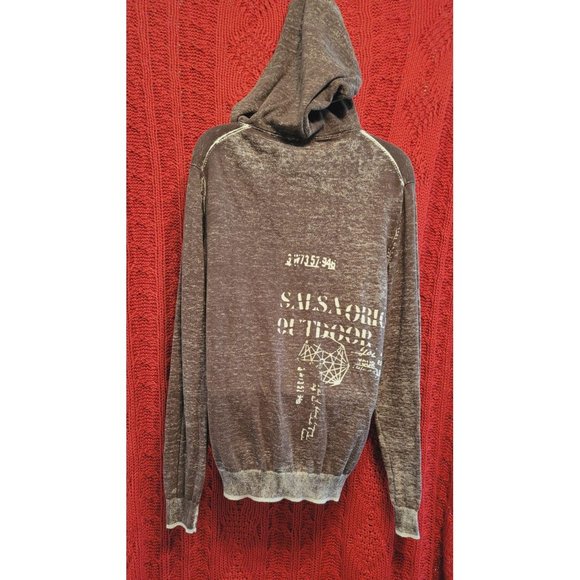 Salsa Jeans Brown Oversize Sweater With Hood - Picture 6 of 7